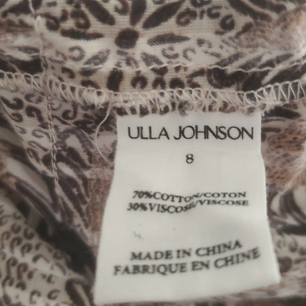 NWOT ULLA JOHNSON KAITLYN FLUTTER SLEEVE DRAWSTRING MINI DRESS IN YARROW - Picture 12 of 14